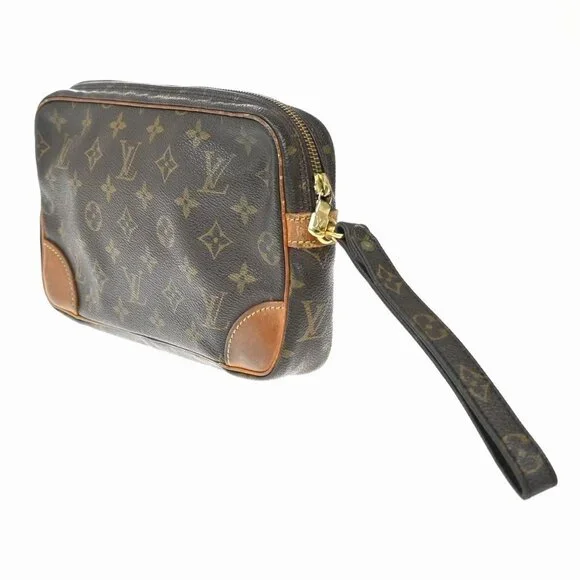 LOUIS VUITTON Marly Dragonne GM Clutch Hand Bag Monogram Brown M51825 67KP288